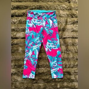 Adidas women’s Pink and Blue Leggings